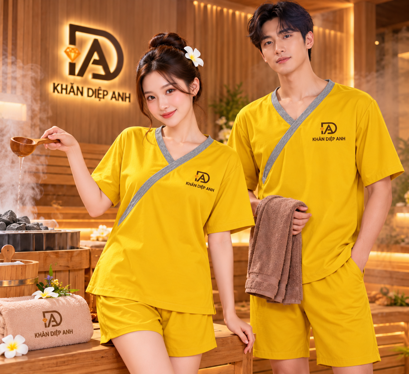 Bộ xông hơi cổ chéo